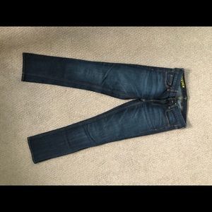 Express Matchstick dark wash jeans